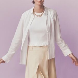 J. Crew White Garçon classic shirt in cotton voile 14